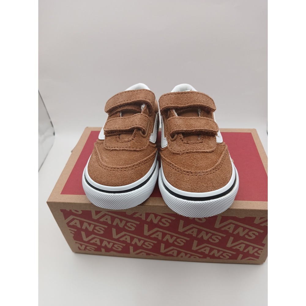 Vans Brooklyn Ls V Suede Chipmunk‎ Brown Toddler Shoes VN000D7XGWT Size 5.0 TD